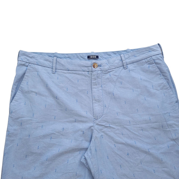 IZOD Men's Cotton Shorts Size 38 Inseam 10" Excellent Condition - Picture 6 of 7